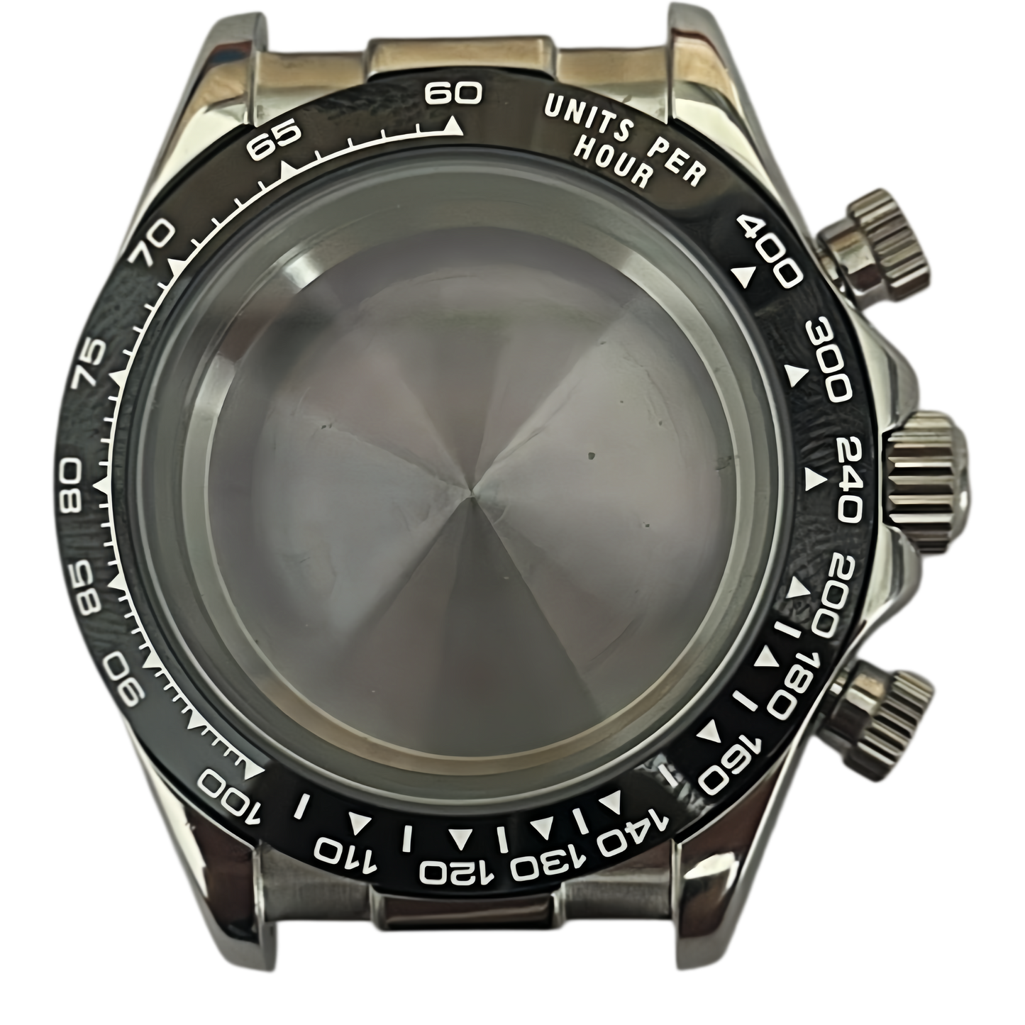 Silver Case with Black Bezel