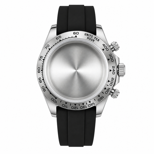 Silver VK63 Chronograph Watch Case｜39mm Sport Custom Watch Replacement Part