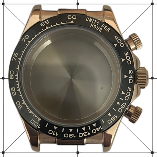 Gold Case with Black Bezel