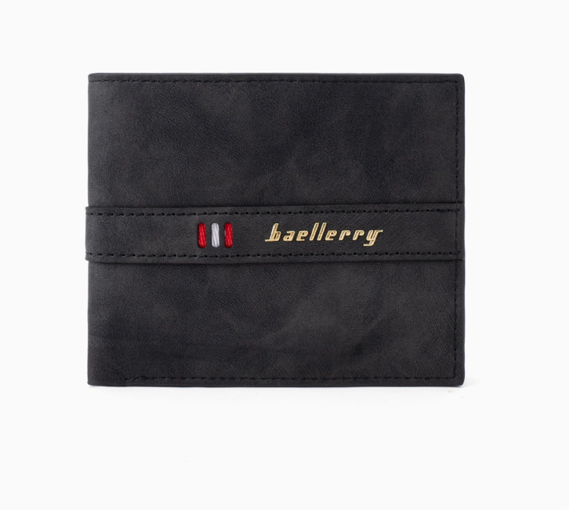 Baellerry Men’s Slim Bifold Wallet｜Minimalist PU Leather Card Holder｜Fast Shipping from Spain Warehouse