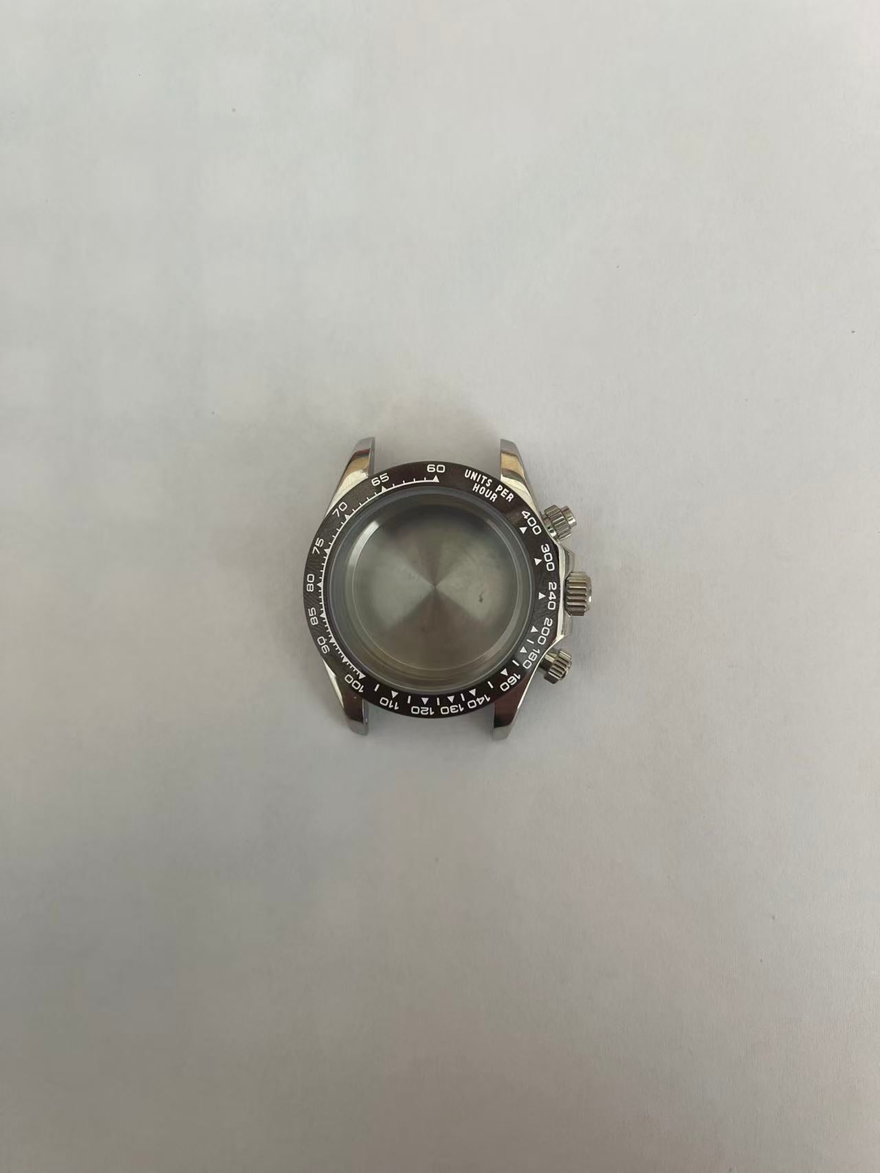 Stainless Steel Case with Brown Bezel