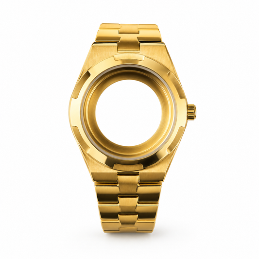 Gold Integrated Sport Style Custom Watch｜Personalized Photo Name Date DIY Watch Gift