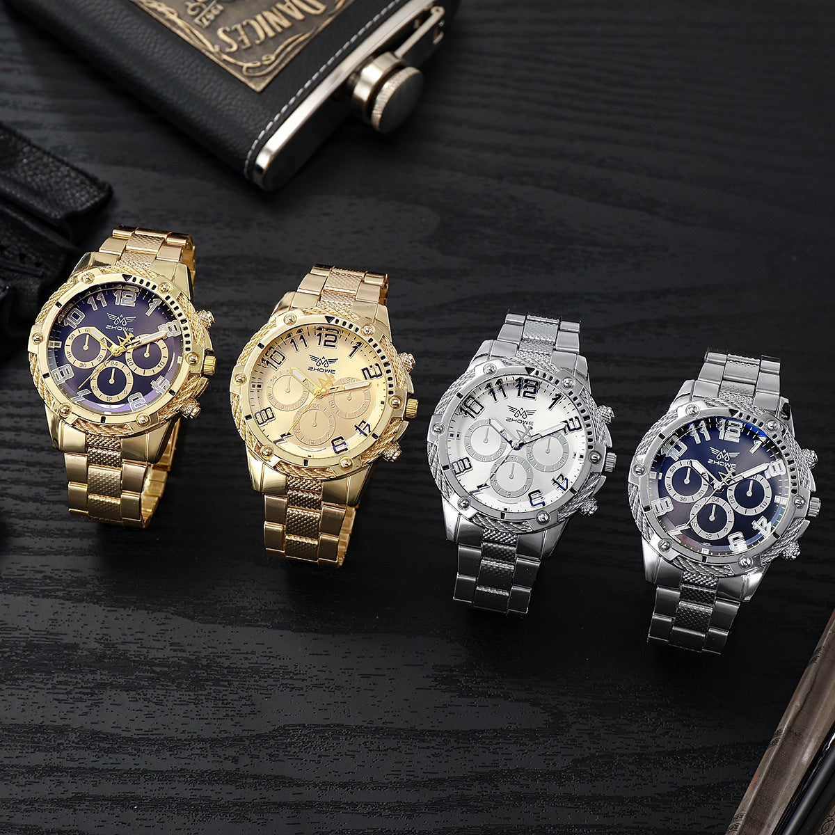 Luxury Gold Decorative Quartz Watch for Men – 41mm