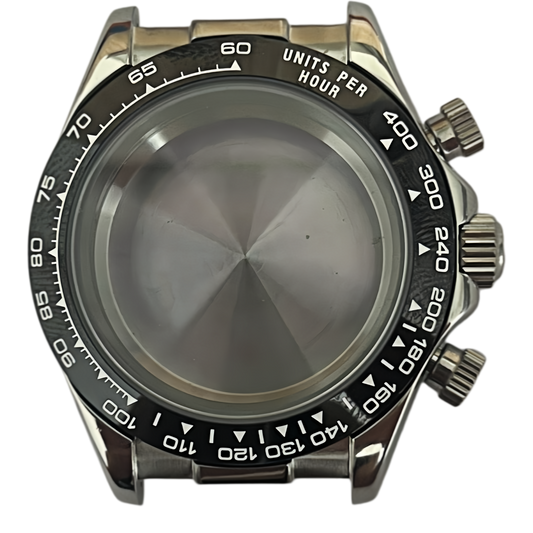 Silver Case with Black Bezel