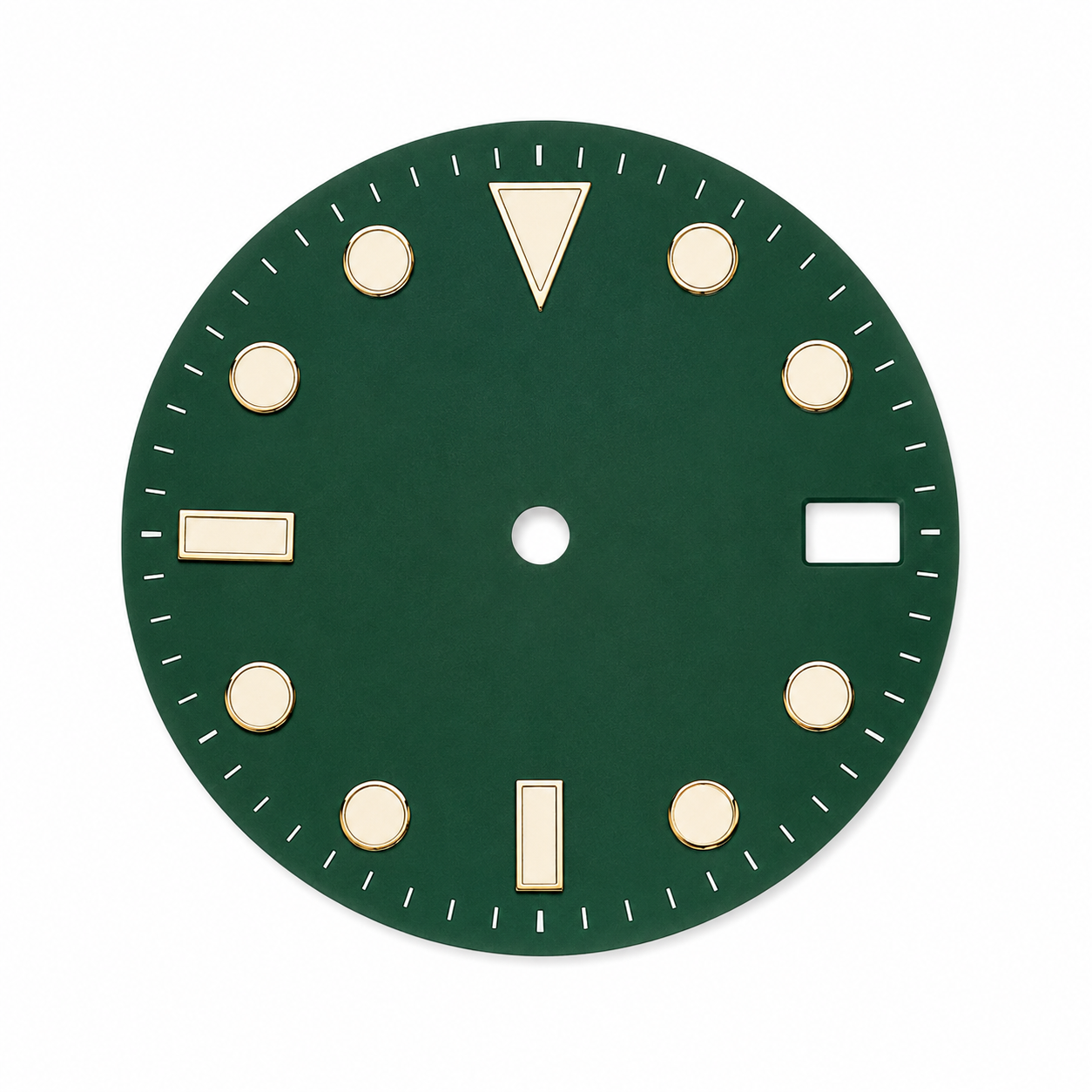 Forest Green Luminous Custom Watch Dial | Compatible with NH35 Automatic Movement | Diver Style DIY Watch Part