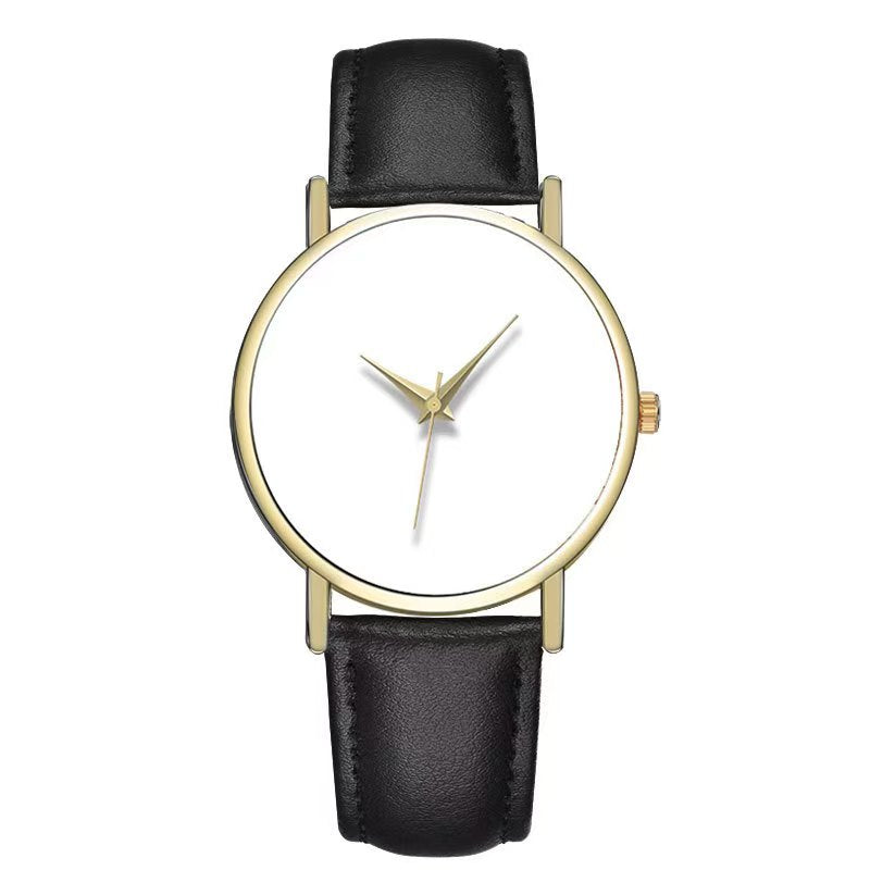 Custom DIY Minimalist Quartz Watch | 2035 Movement | Personalized Photo Dial | 38mm Genuine Leather Strap