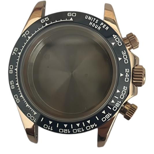 Rose Gold Case with Blue Bezel