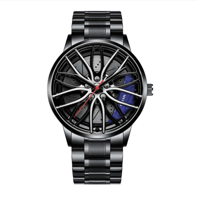 Men’s Stainless Steel Quartz Watch – 39mm Casual Analog Wristwatch – Multiple Colors